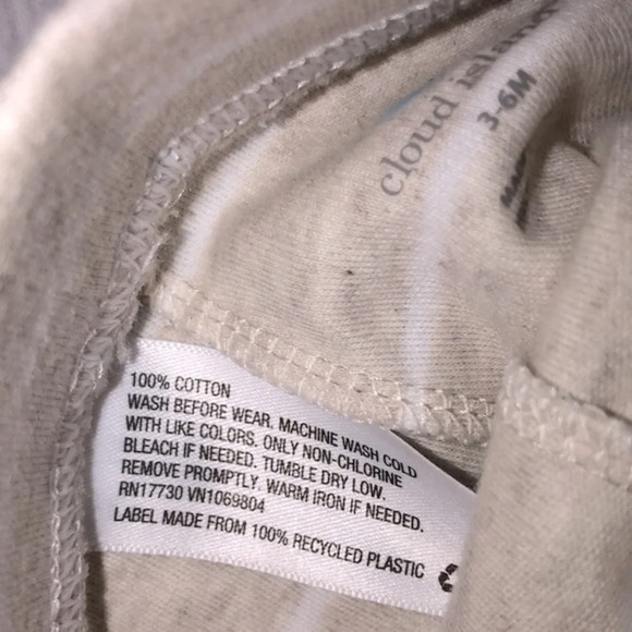 Cloud island tan striped pants size 3-6 months - Picture 3 of 4